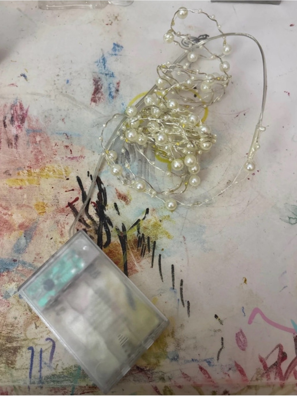 Pearl String Fairy Lights - Ivory/White